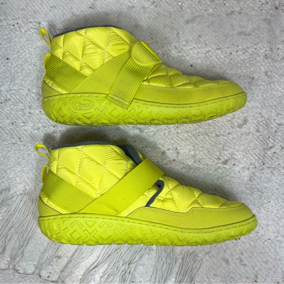Chaco Ramble Puff Boots Neon Yellow Men’s Water Resistant Ankle Boots 10 - Picture 4 of 8
